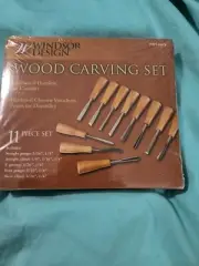 NEW 11 PC Wood Carving Set Windsor Design #62673 Gouges chisels FACTORY SEALED