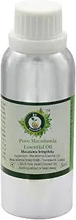 Macadamia Essential Oil | Macadamia Integrifolia | For Hair | For Face | For Skin | Pure Macadamia Oil | 100% Pure Natural | Steam Distilled | Therapeutic Grade | 630ml | 21oz By R V Essential