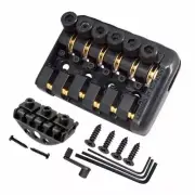 6 String Saddle Headless Bridge Tailpiece With Worm involved string device