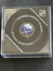 Buffalo Sabres Official Game Puck 2021 Encased In NFL Cube. #2