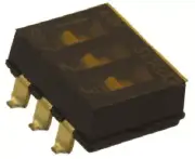 16x C & K DIP SWITCHES 25mA 3-Way 24V DC SPST Flush Actuator, Surface Mount