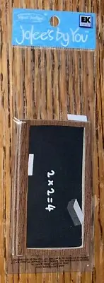 RARE Jolees Mini Chalk Blk Board Eraser School Supplies 3D Scrapbook NonAdhesive