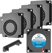 WINSINN Blower Fan 24V 40mm Turbine Turbo 4010 40x10mm for Cooling Creality Ender 3 / Pro 3D Printer Brushless Dual Ball Bearing, with Air Guide Parts (Pack of 4Pcs)