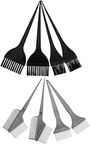 Healeved 8pcs Hair Tint Brush Set Hair Coloring Tool Kit Reusable Easy for Home Salon Use