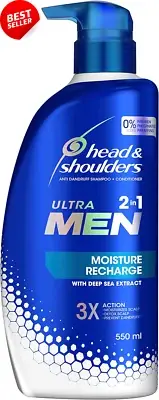 Ultra Men Hair Retain 2-in-1 Anti Dandruff Shampoo & Conditioner 550ml