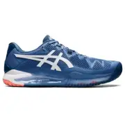 Asics Gel Resolution 8 - SIZE 14 - 1041A079-404 Blue Harmony White Hard Court HC