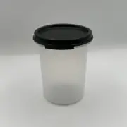 Tupperware Modular Mates Round #2 Storage Container #1606 Black Seal #1607