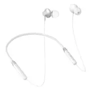 HE05 Earphone Bluetooth5.0 Wireless Headset Magnetic Neckband Earphones IPX5 Waterproof Sport Earbud with Noise Cancelling Mic - White