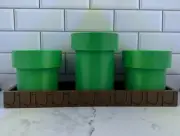 Nintendo Mario Warp Pipe 3D Printed PLA succulent Planter