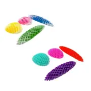 Squeezable Transform Stretch Worm Anxiety Toy to Decompress Autistic Kids 4PCS