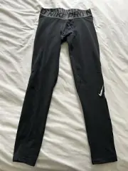 MEN'S NIKE PRO THERMA HYPERWARM COMPRESSION TIGHTS BASE LAYER BLACK