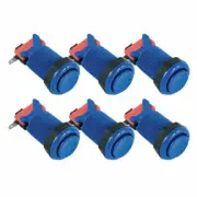 6Pcs HAPP Style Push Buttons Microswith For JAMMA MAME 28mm Arcade 1P2P2COIN