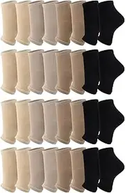 [ShinyMatch] 16 Pairs Cotton Toeless Socks Pedicure Socks Flip Flop Open Toe Socks Toeless Yoga Socks for Women Men