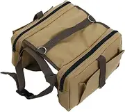 Ipetboom 2pcs Sport Backpack Day Packs for Traveling Travel Bag for Dogs Dog Pack Backpack for Travel Dog Saddlebag Dog Bag Dog Backpack Self Backpack Sports Khaki Saddle Bag