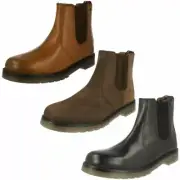 Mens HX London Leather Ankle Boots