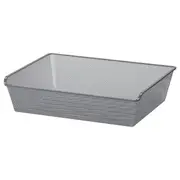 KOMPLEMENT mesh basket, dark grey, 75x58 cm