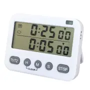 Dual Digital Timer with 3-Level Adjustable Alarm Volume On/Off Switch