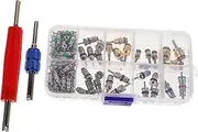 BESTOYARD 102Pcs Car Air Conditioner Valve Core Stem Removal Tool Kit Durable Ac Valve for Optimal Performance Various Vehicle Models
