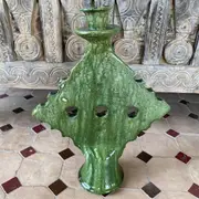 Marrakech Bliss Tamegroute Traditional Desert Cross Candlestick