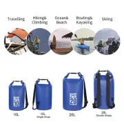 Adjustable Dry Carry Bag Sack Pouch Boat Waterproof Storage Backpack 10L 20L