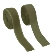 Sew on Hook and Loop Tape, 1 Inch Nylon Fastener Strips 2 Yards (Dark Green)