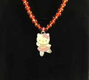 【震撼精品百貨】Hello Kitty 凱蒂貓 項鍊&手鍊組-橘 震撼日式精品百貨