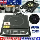 2000W Portable Induction Cooktop Hotplate Kitchen Cooker Hot Plate 250*250mm