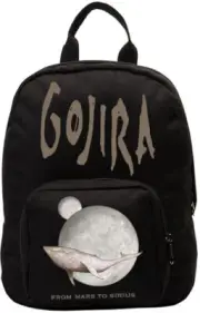 Gojira - Rocksax - Gojira Small Backpack From Mars To Sirius [New ] Backpack, Co
