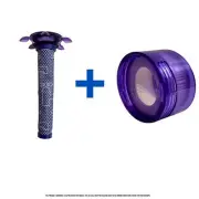 Star Front Pre-Filters For Dyson V6, V7, V8 & New Style Clear Back Filter for V7