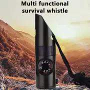 Outdoor 7-In-1 Multifunctional Whistle With Led Light Thermometer Co.pi