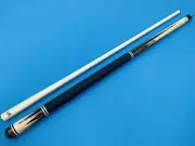 LONGONI POOL CUE MINERVA WITH LEATHER GRIP & S2 SHAFT.