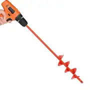 Auger Drill Bit for Planting 2"(D) x14.5(L), Garden Ground Earth Spiral Drill...