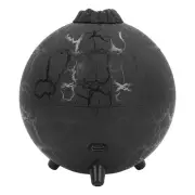 200ml Aroma Diffuser LED Light Humidifier USB Plug Black Plant Design