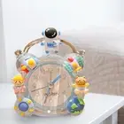 Cartoon Alarm Clock Quiet Decor Portable Kids Desk Clock For Children Bedroom
