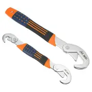 2Pcs Universal Quick Adjustable 6-32Mm Multi-Function Wrench Spanner