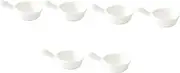 Amosfun 6pcs Sauce Dish Handled Condiment Holder for Dipping Sauces Small Egg Tray for Side Dishes for Home Use