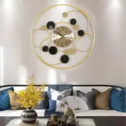 24" Modern 3D Metal Wall Clock - Silent Battery Operated Home Decor