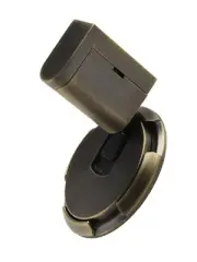 Adjustable Zinc Alloy Door Stop with Non Punch Sticker for Home Office Use