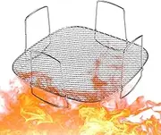 Heat Resistant Square Air Fryer Rack | Food-Grade Reusable Air Fryer Basket Pot Tray For Baking, Cooking, And Grilling | Multi-Use Kitchen Air Fryer Accessories