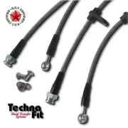 For 2013-2016 Honda CR-V CRV FRONT + REAR Techna-Fit Stainless Steel Brake Lines (for: Honda)