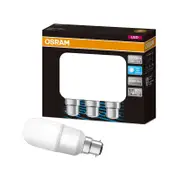 Osram B22 LED 1000lm Daylight Stick 11W Light Globe - 3 Pack