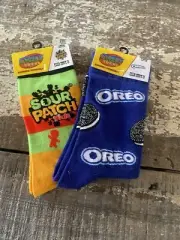 Sour Patch Kids Socks Men's Size 6-12 - Lot Oreo Cookies Novelty Fun Gift Kids