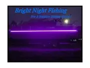 Bright Night 26 Foot UV LED Strip, Black Fishing Light, Fluorescent, Floresce...