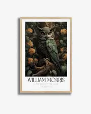 [Namly Design] William Morris Owl Art Poster
