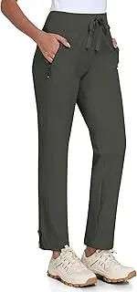 [MoFiz] Women's Hiking Pants Lightweight Outdoor Quick Dry Travel Joggers Water Resistant Athletic Pants Zipper Pockets