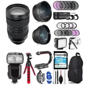 Tamron 35-150mm f/2-2.8 III VXD Lens for Sony E + Tripod, 128GB, LED Ligh +