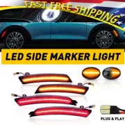 For Mini R58 Cooper LED R59 Side Marker Sequential Lights Fender Front Rear 6pcs (for: Mini)
