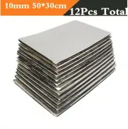 12XCar Sound Proofing Deadener Heat Noise Insulation Mat Hood Closed Cell Foam (for: Renault)