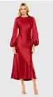 Mac Duggal High Neck Long Sleeve Crystal Detail Dress 27350 Size 2 Of Sleeve