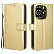 Leather Phone Cover For Tecno Spark Go 2024 4g Bg6 / Spark 20c Bg7 / Pop 8, Wallet Design Case